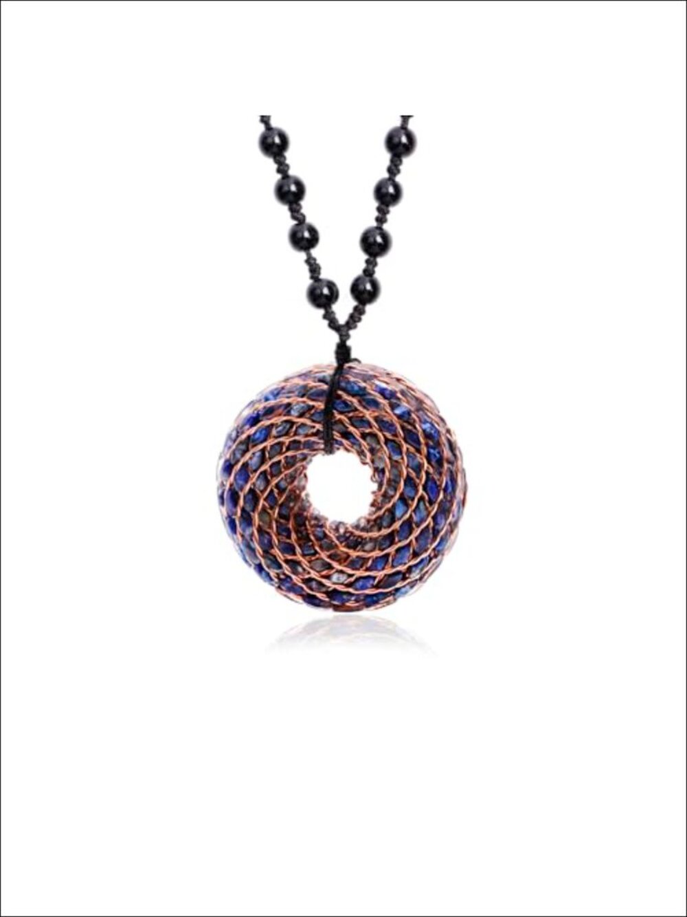 Rodin Coil Orgone Pendant Necklace Meditation Reiki Chakra Balancing Copper